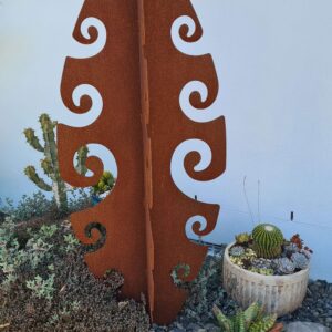 Surf Symphony - Outdoor Metal Art. Corten Steel Garden Sculpture