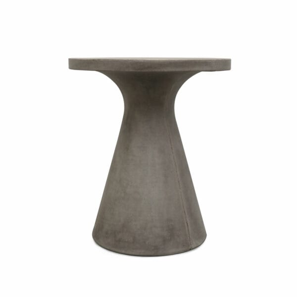 Corfu Concrete Pedestal Dining Table Grey