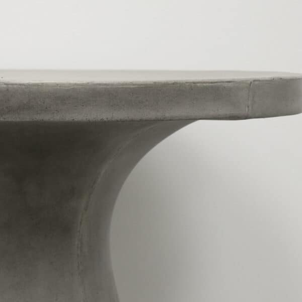 Corfu Concrete Pedestal Dining Table Grey - Image 2